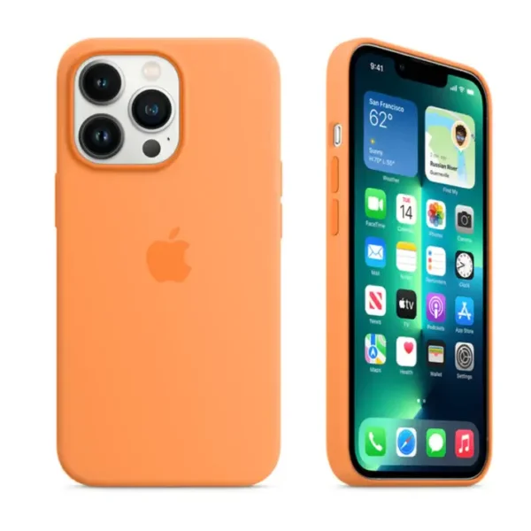 Orange Silicon iPhone Case