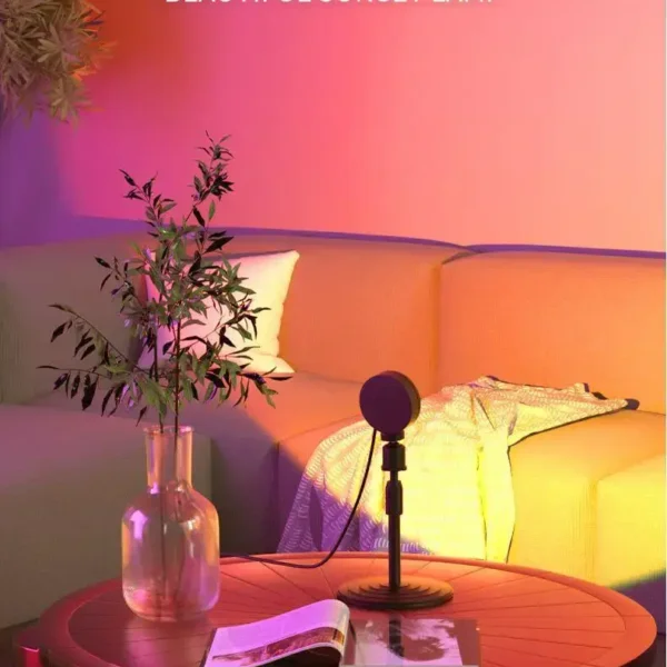 Sunset Lamp Rainbow Projector Night Light Sunset Projection Led Desk Lamp