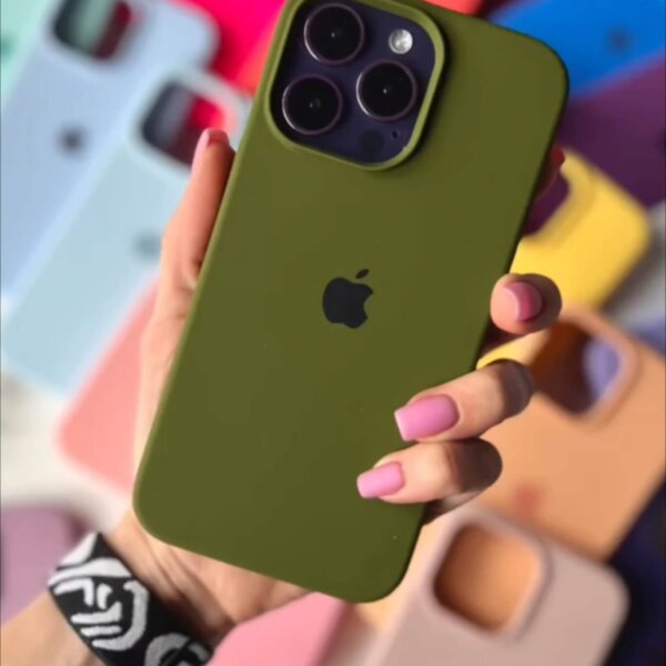 Olive Green Silicon iPhone Case